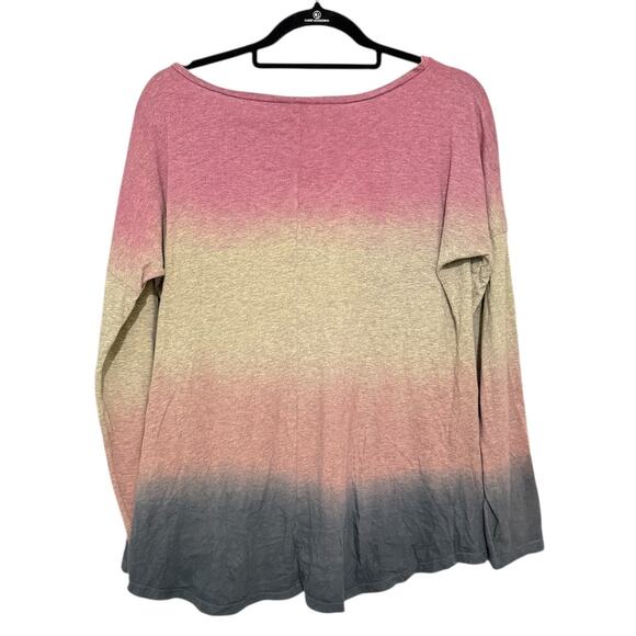 Sundance Long Sleeve Tie Dyed Embroidered Floral T Shirt Small Cotton - Picture 5 of 5